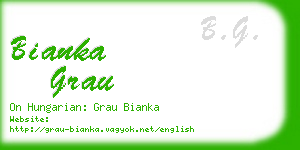 bianka grau business card